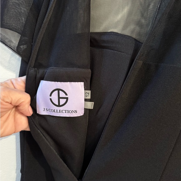 Black Cocktail Dress by JS Collections - Picture 7 of 7